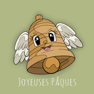 Cloche joyeuse et malicieuse pour P&acirc;ques